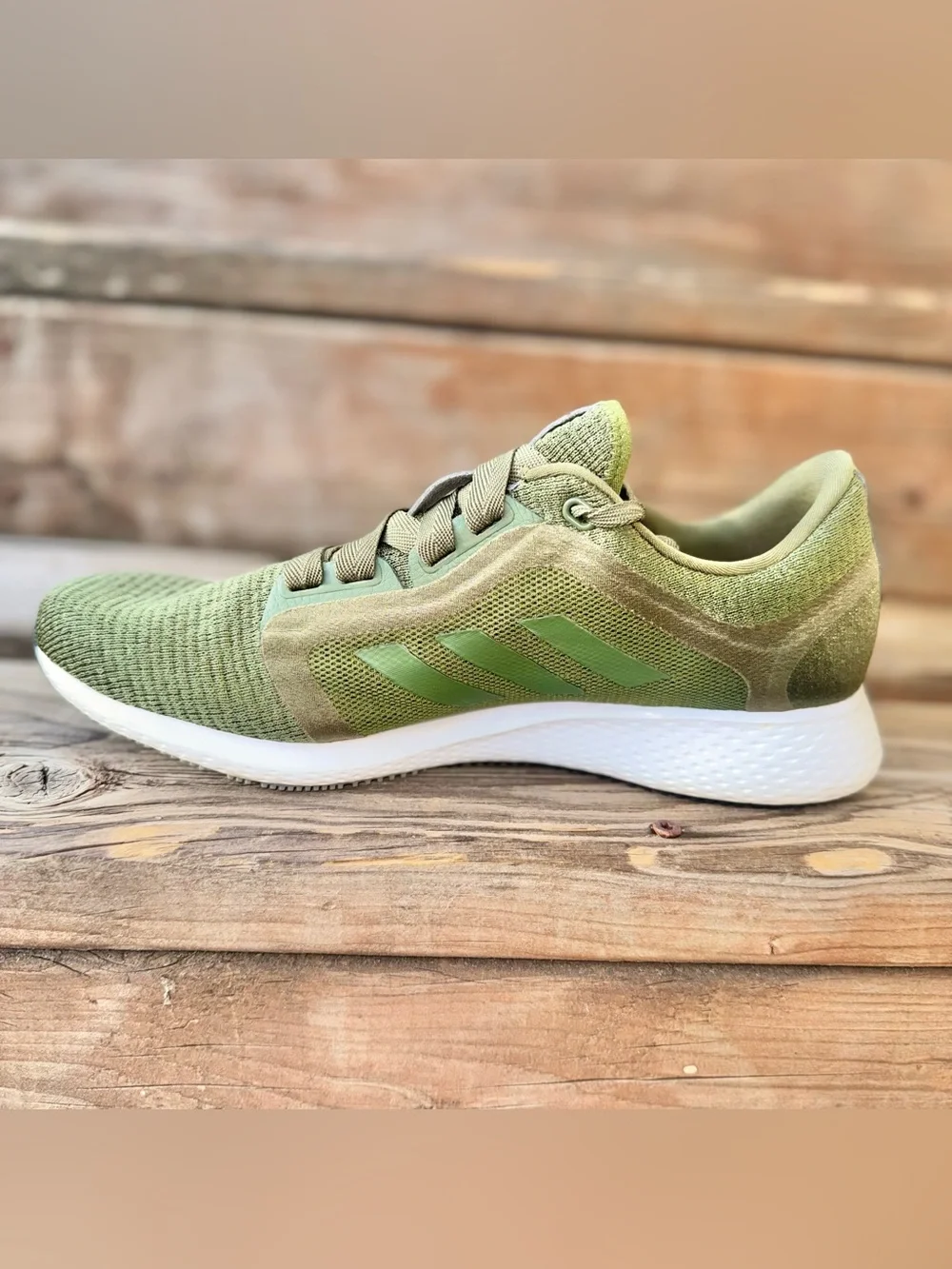 Adidas Edge Lux 4 Women’s Size 10 Olive Green Metallic Bounce Running Shoes